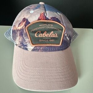 **3 for $15**Cabela's Mountain Print Hat - Purple and Blue